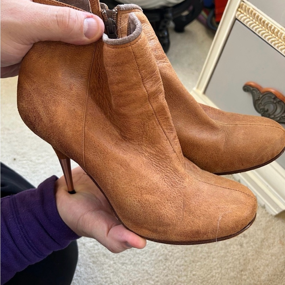 Diesel Tan Ankle Boots